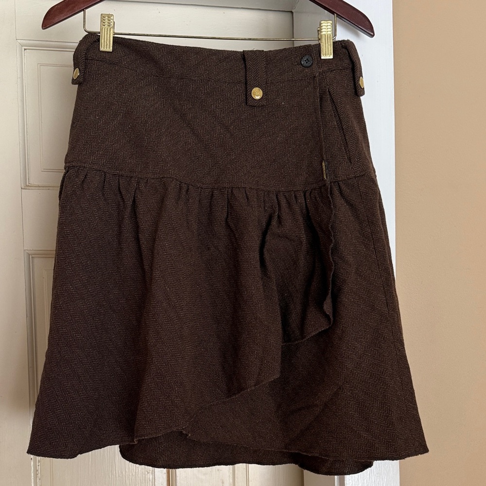 Burton Chocolate Brown Skater Skirt